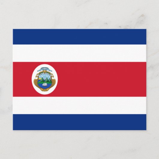 Costa Ricaanse vlag, vlag van Costa Rica Briefkaart (Voorkant)