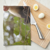 Costa Ricaanse Wildlife: Witte Gezicht kapucijnaap Theedoek (Quarter Fold)