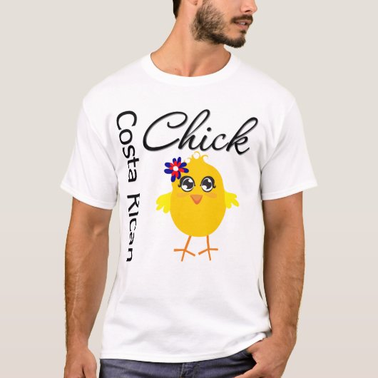 Costa Rican Chick T-shirt (Voorkant)