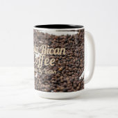 Costa Rican Coffee – Bean by Bean Tweekleurige Koffiemok (Voorkant rechts)