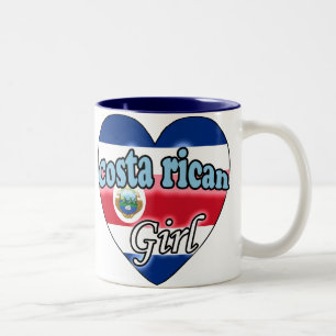 Costa Rican Girl Tweekleurige Koffiemok