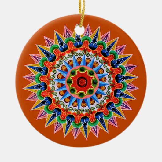 Costa Rican Oxcartwheel Ornament (Voorkant)