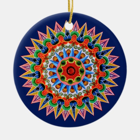 Costa Rican Oxcartwheel Ornament (Voorkant)