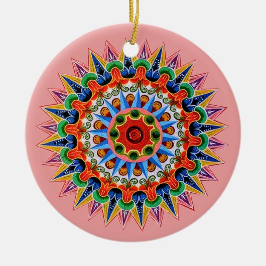 Costa Rican Oxcartwheel Ornament (Voorkant)