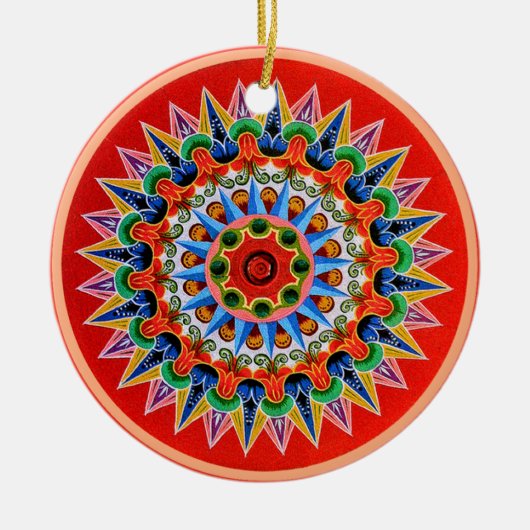 Costa Rican Oxcartwheel Ornament (Voorkant)