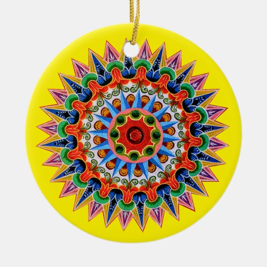 Costa Rican Oxcartwheel Ornament (Voorkant)