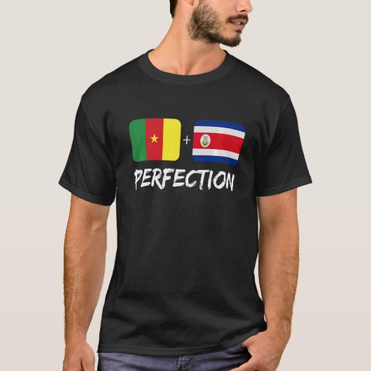 Costa Rican Plus Kameroen Perfectie Mix Erfgoed T-shirt (Voorkant)