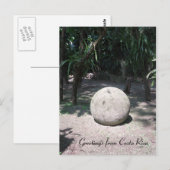 Costa Rican Stone Sphere Briefkaart (Voorkant / Achterkant)