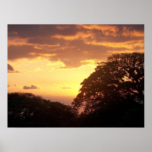 Costa Rican Sunset II Poster (Voorkant)
