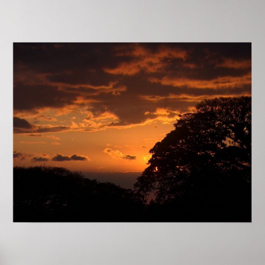 Costa Rican Sunset III Poster (Voorkant)