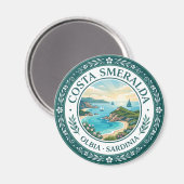 Costa Smeralda Italië Magneet (Voorkant / Achterkant)