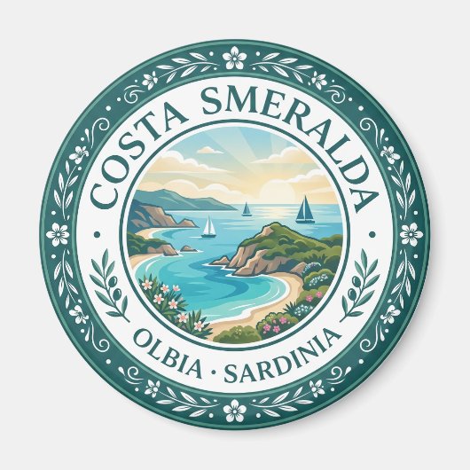 Costa Smeralda Italië Magneet (Voorkant)