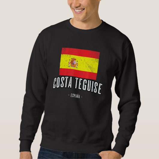Costa Teguise Spain Es Flag City Bandera Ropa Trui (Voorkant)