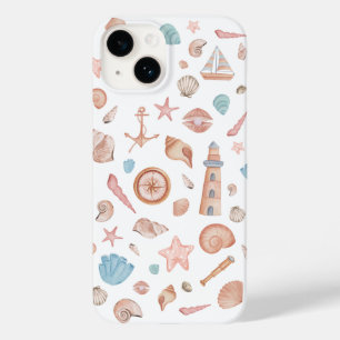 Costal Boho Zee Shell Waterverf IPhone Case