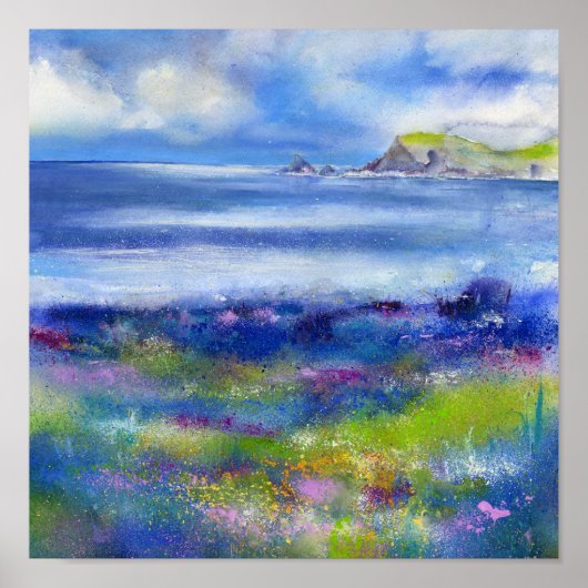 Costal Spring Cornwall Poster (Voorkant)