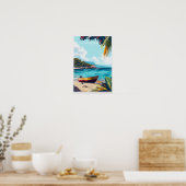 Costalegre Mexico Reisprint Poster (Keuken)