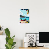 Costalegre Mexico Reisprint Poster (Thuiskantoor)