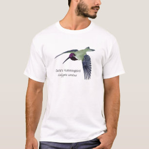 Costa's Hummingbird met naam T-shirt