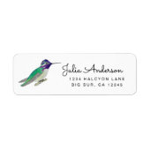Costa's Hummingbird retouradres Label (Voorkant)