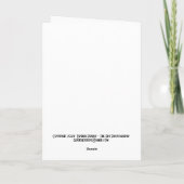 Costa's Hummingbird & Vakantie wensen! blanco Kaar Bedankkaart (Achterkant)