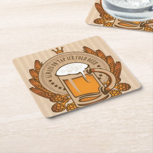 Costers - Mancave Biermatten Kartonnen Onderzetters (Schuin)