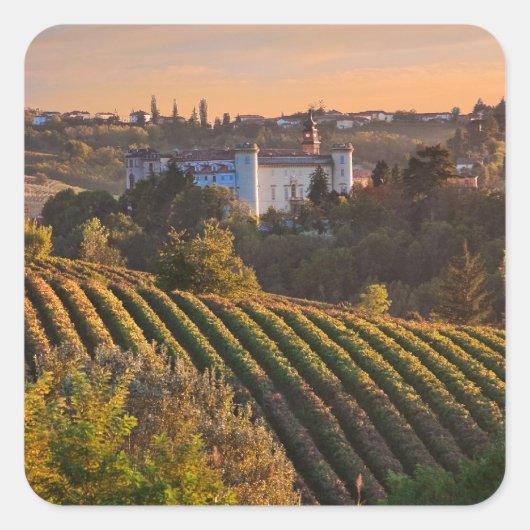 Costilgiole d'Asti, Piemonte, Italië Vierkante Sticker (Voorkant)