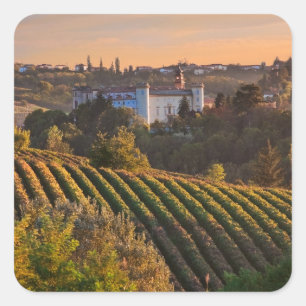 Costilgiole d'Asti, Piemonte, Italië Vierkante Sticker