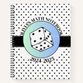 Costomazable zwart-wit elegante WISKUNDE Notitieboek (Voorkant)