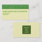 Costum Green Ruler Visitekaartje (Voorkant / Achterkant)