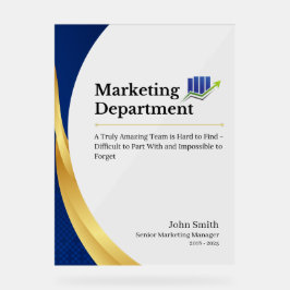 Costum Marketing Afdeling Acryl Teken Acryl Bord