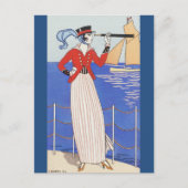 Costume de Yacht van George Barbier Briefkaart (Voorkant)
