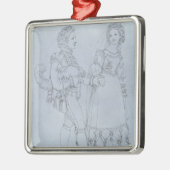 Costume design Figaro en Susanna uit opera Metalen Ornament (Links)