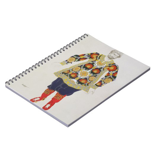 Costume design for a man, uit Sadko, 1917 (kleur Notitieboek (Linkerzijde)