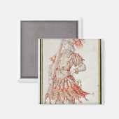 Costume design for Carousel, c.1662 Magneet (Voorkant / Achterkant)