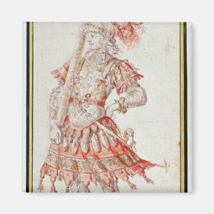 Costume design for Carousel, c.1662 Magneet