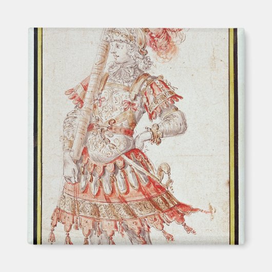 Costume design for Carousel, c.1662 Magneet (Voorkant)