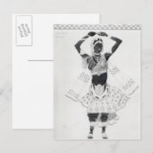 Costume design for Le Dieu Bleu, 1912 Briefkaart (Voorkant / Achterkant)