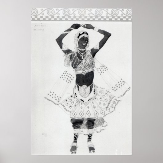 Costume design for Le Dieu Bleu, 1912 Poster (Voorkant)