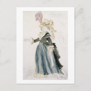 Costume design for 'Misa Sert' as 'Une Dame de la Briefkaart