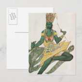 Costume design for Nijinsky as the 'Blue God' Briefkaart (Voorkant / Achterkant)