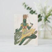 Costume design for Nijinsky as the 'Blue God' Briefkaart (Staand voorkant)