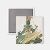 Costume design for Nijinsky as the 'Blue God' Magneet (Voorkant / Achterkant)