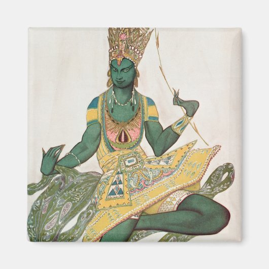 Costume design for Nijinsky as the 'Blue God' Magneet (Voorkant)