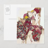 Costume design for Nijinsky bij ballet La Briefkaart (Voorkant / Achterkant)