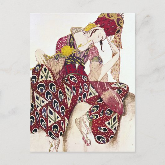 Costume design for Nijinsky bij ballet La Briefkaart (Voorkant)