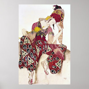 Costume design for Nijinsky bij ballet La Poster