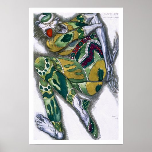 Costume design for Seefenfel, uit Sadko, 1917 (co Poster (Voorkant)