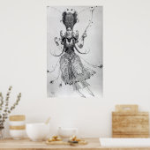 Costume design for 'The Firebird', 1910 Poster (Keuken)