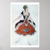 Costume design for The Princess Aurora, from Sleep Poster (Voorkant)