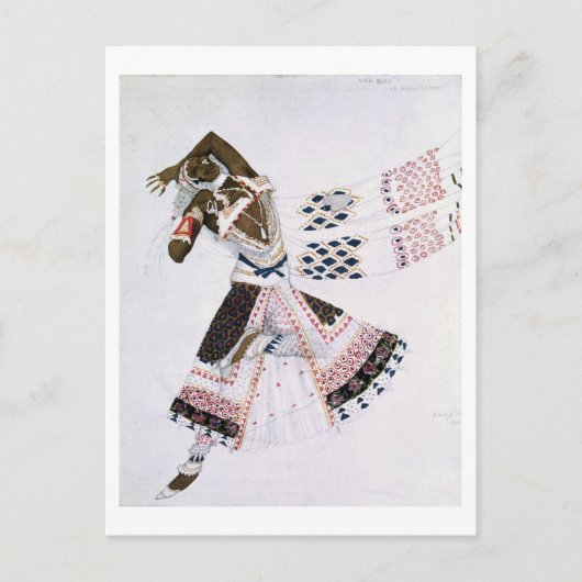 Costume design van Le Dieu Bleu, 1911 (kleur verli Briefkaart (Voorkant)